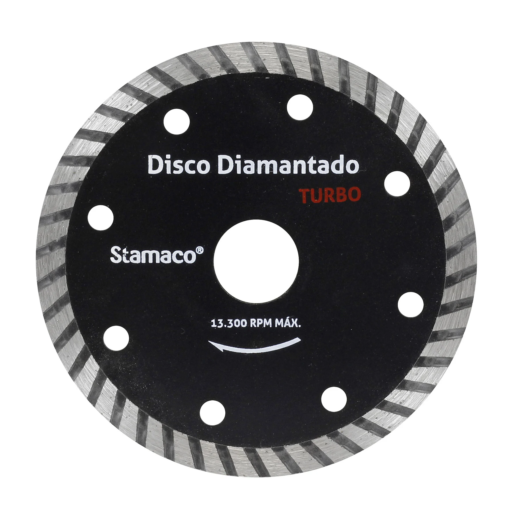 Disco de Corte Diamantado para Mármore 4" 105mm 1 unidade Tornado Turbo Stamaco