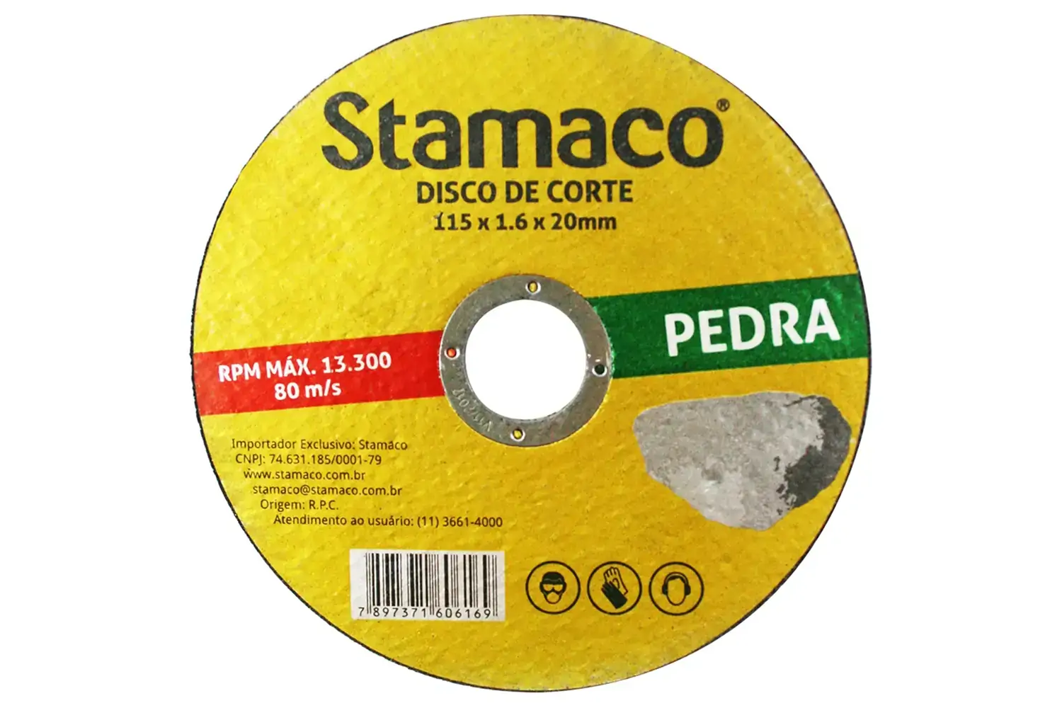 Disco De Corte Pedra 115x 1.6x 20mm Stamaco 115mm