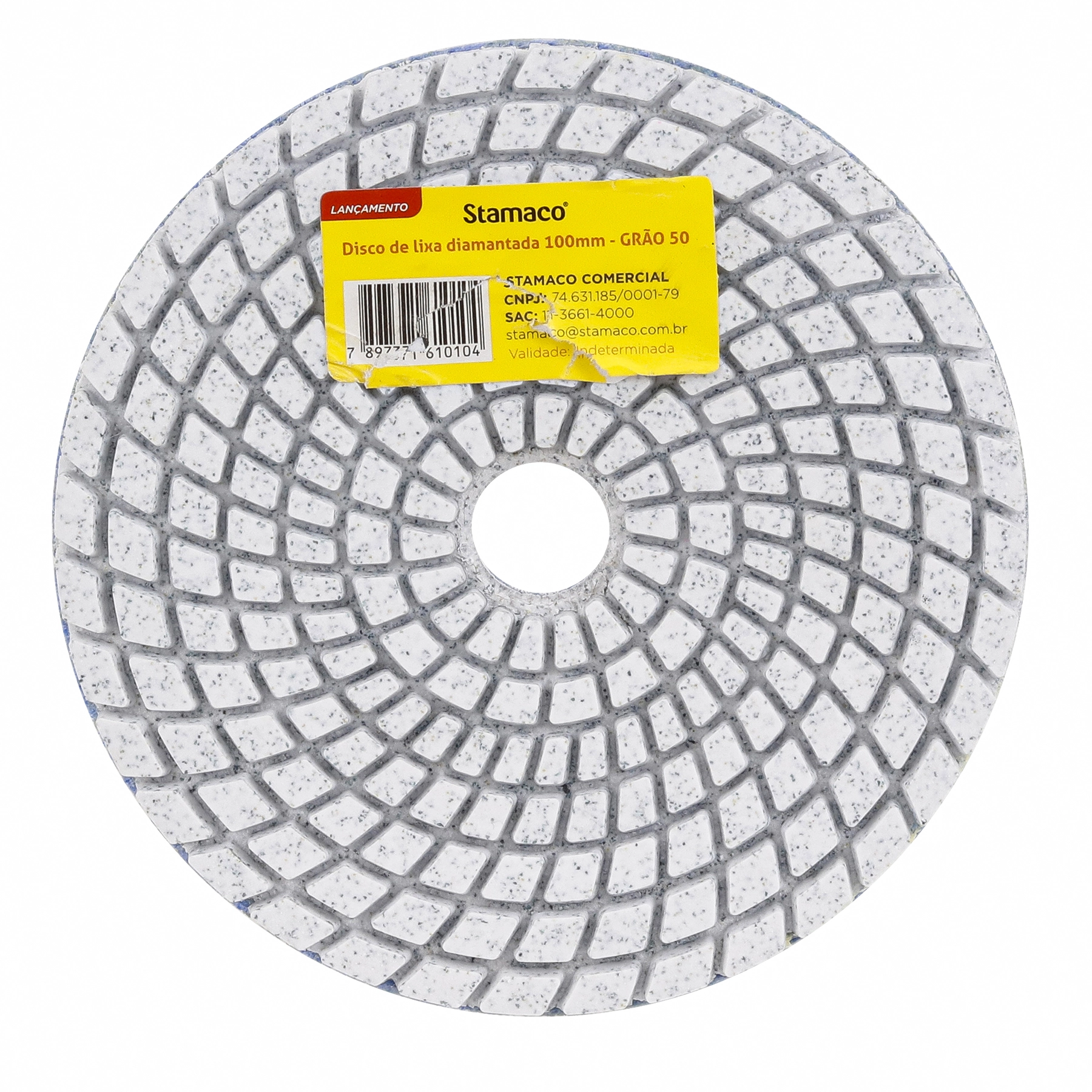 Disco de Lixa para Mármore Grão 50 100mm 4 " 1 unidade G50 Stamaco