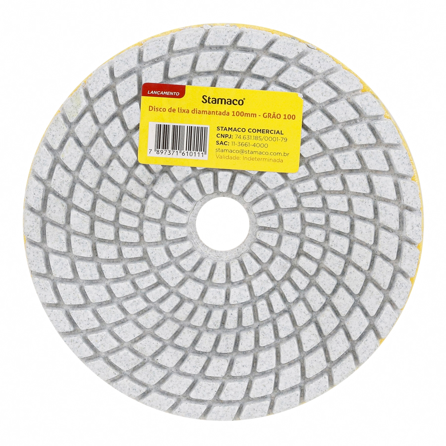 Disco de Lixa para Mármore Grão 100 100mm 4 " 1 unidade G100 Stamaco