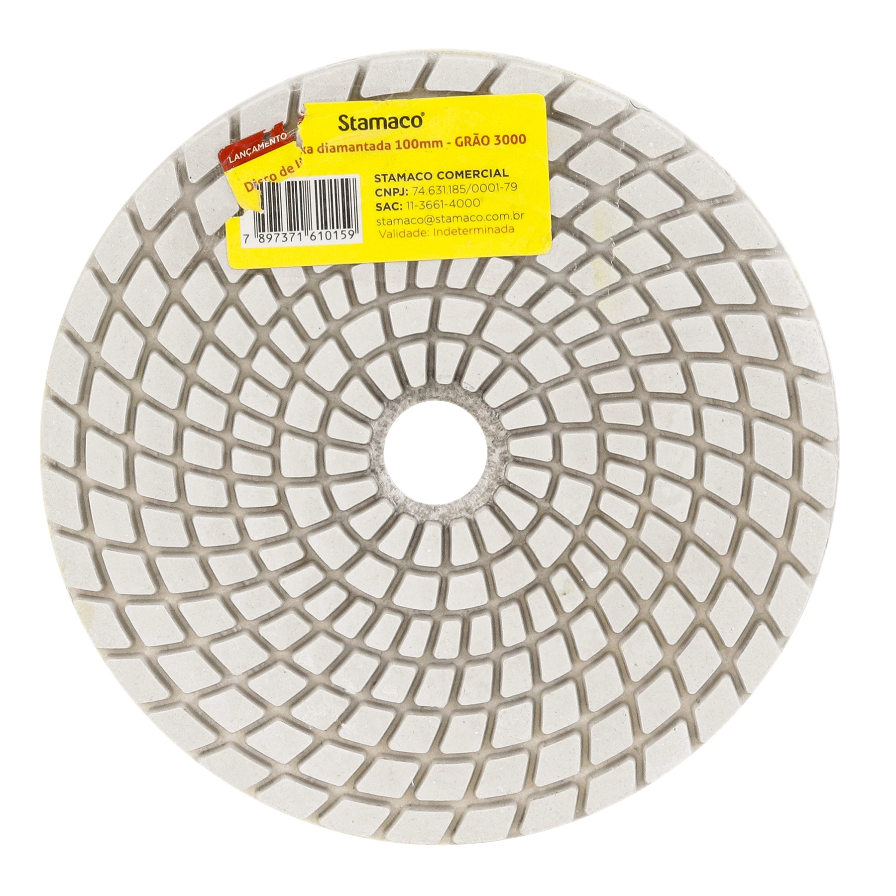 Disco de Lixa para Mármore Grão 3000 100mm 4 " 1 unidade G3000 Stamaco