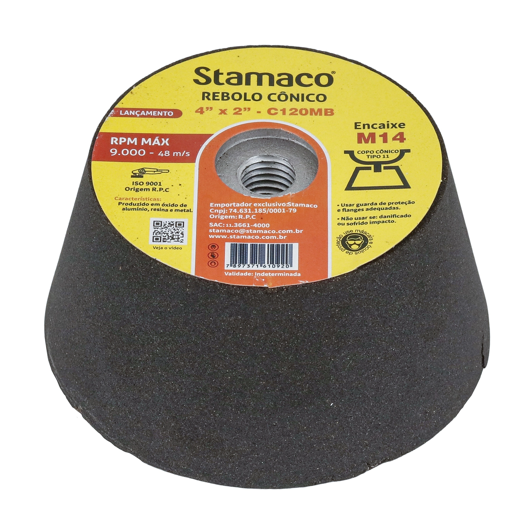 Rebolo Conico 4" X2" Stamaco