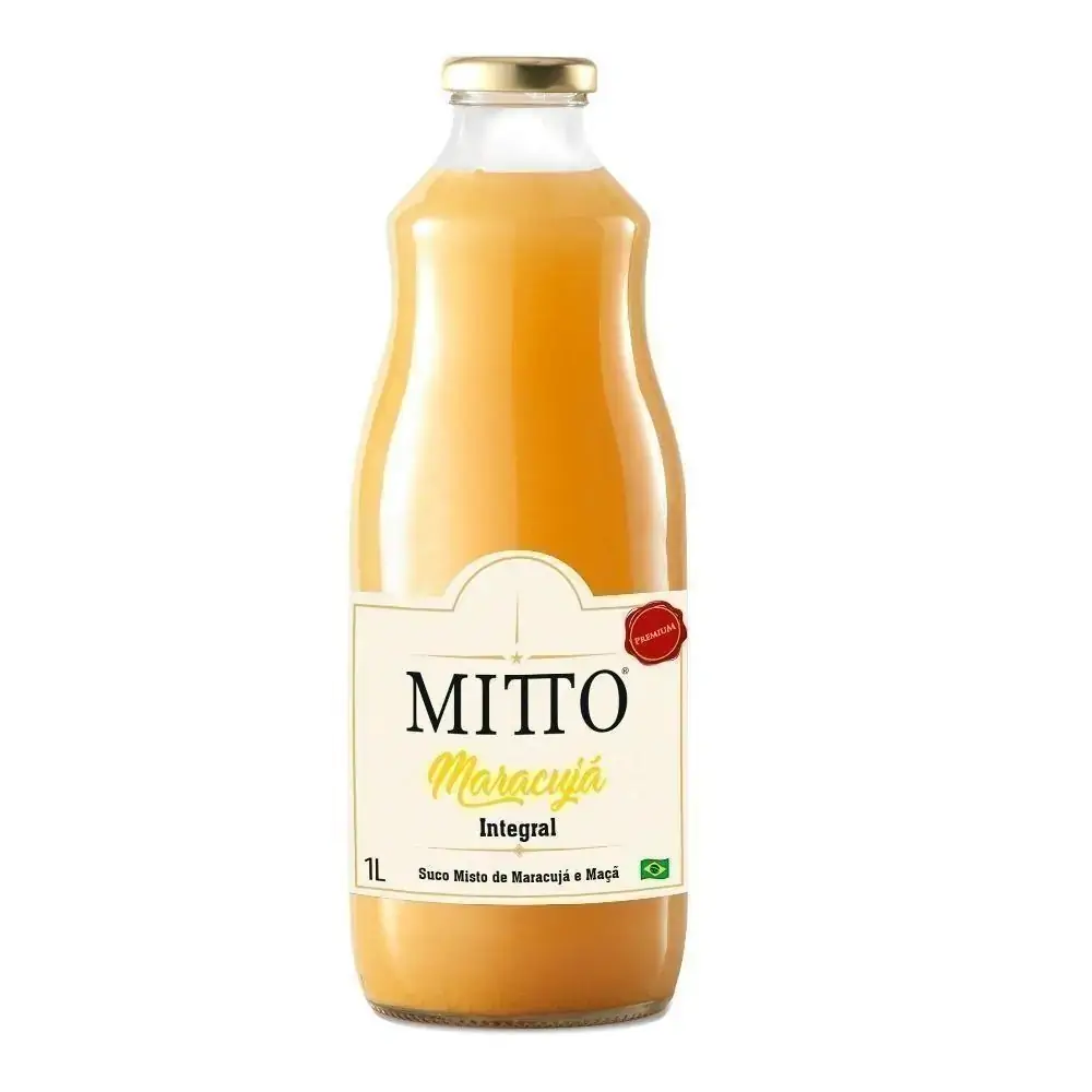Suco Integral Maracujá Mitto Premium Garrafa 1l