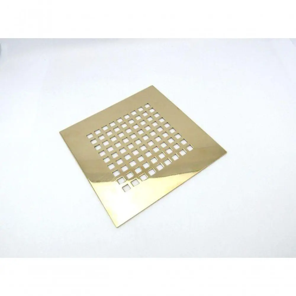 Ralo Dourado Quadriculado Gold 15x15