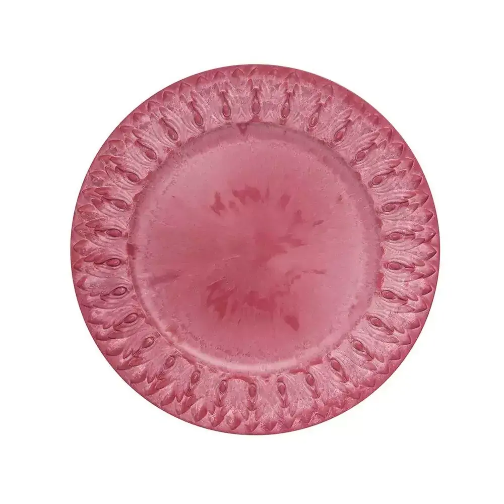 Sousplat CopaCia Greco Jônico Hibisco 33 cm - Cada