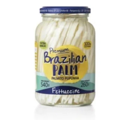 Palmito Pupunha Fettucine Premium BRAZILIAN PALM 540g