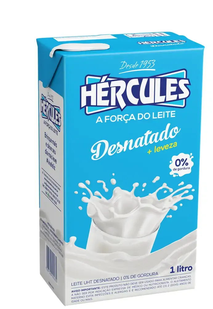 Leite Uht Desnatado Hercules 12x1l