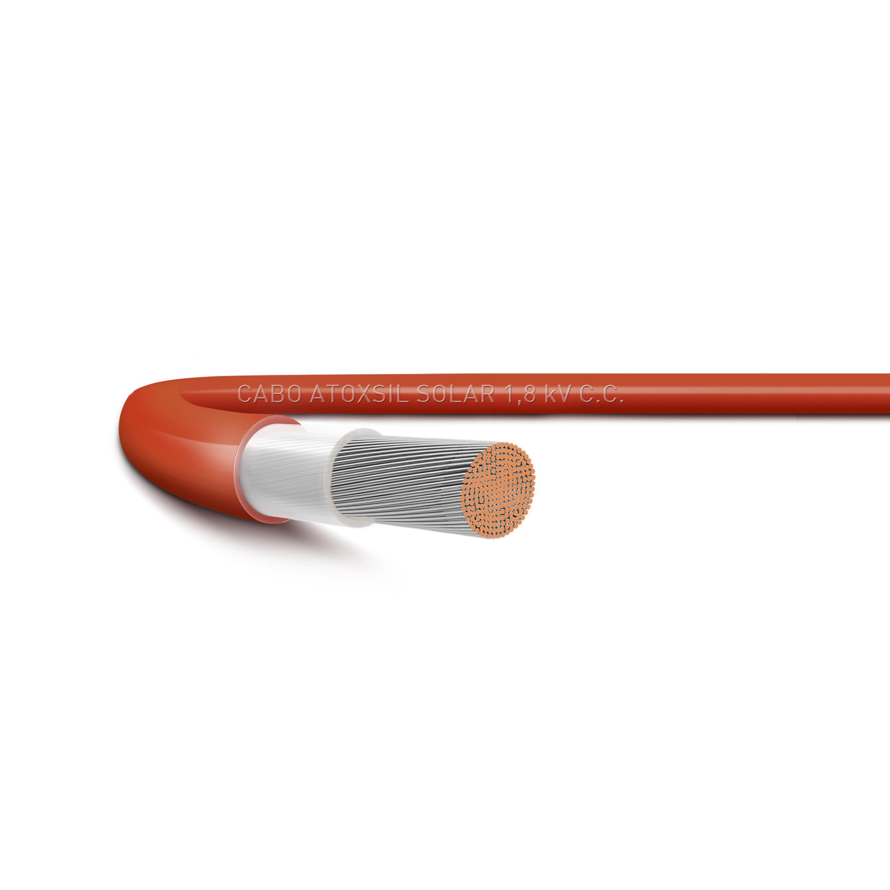 Cabo Solar 4mm Vermelho SIL