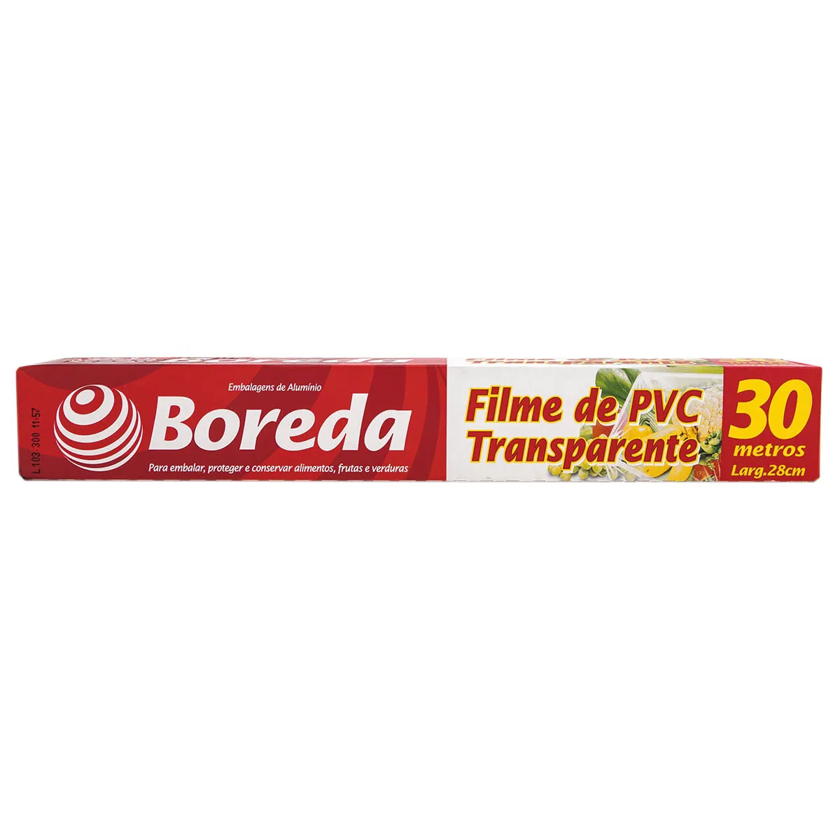 Filme De Pvc Boreda Transparente 28cm X 30mt