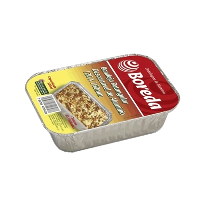 Bandeja Descartável Boreda Retangular 120x160mm 25unidade