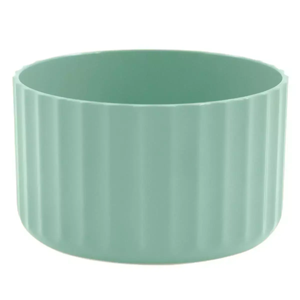 Vaso De Flor Mini Decorativo Planta Cacto Groove Jardim Ou Verde Menta Fechado