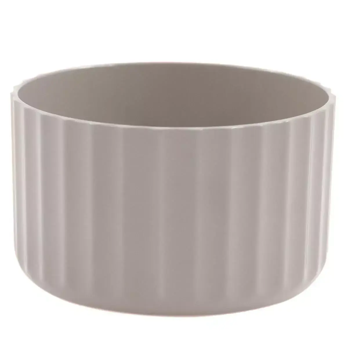 Vaso De Flor Mini Decorativo Planta Cacto Groove Jardim Ou Bege Fechado
