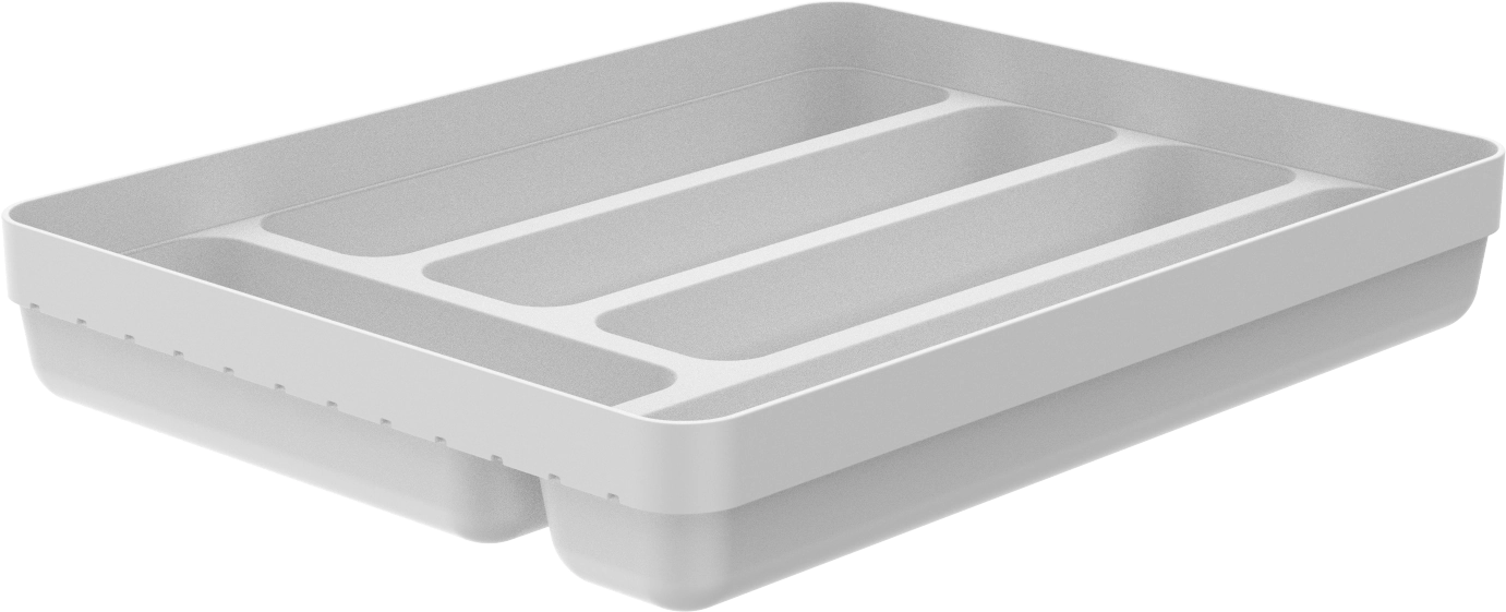 Organizador De Talheres Suporte Multiuso De Gavetas Ou Logic Branco