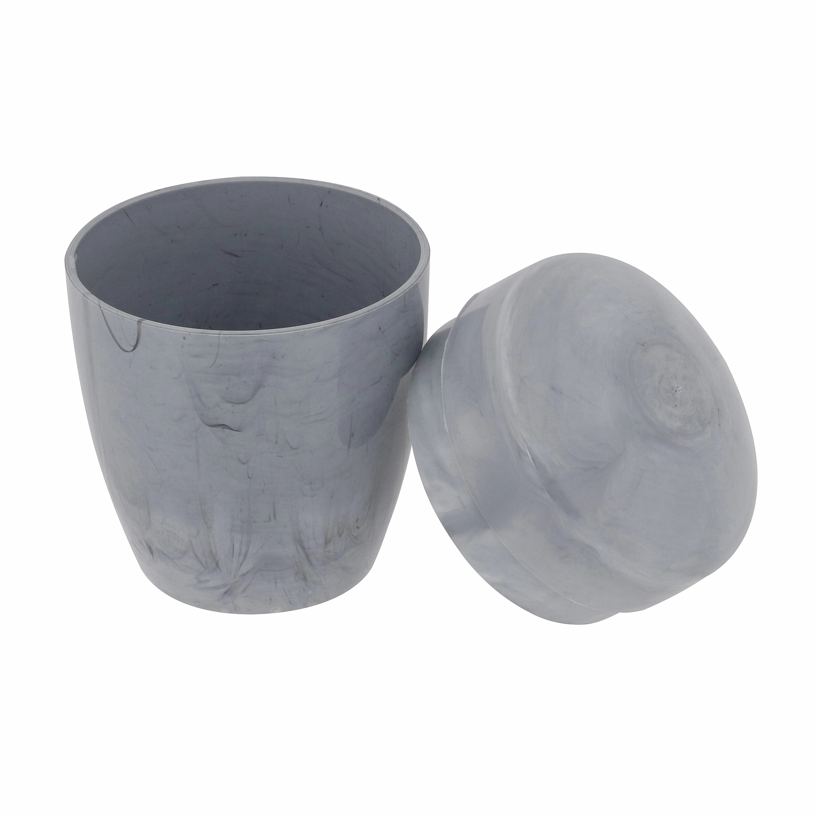 Porta Algodão Marble Concreto em Plástico New Vitra OU