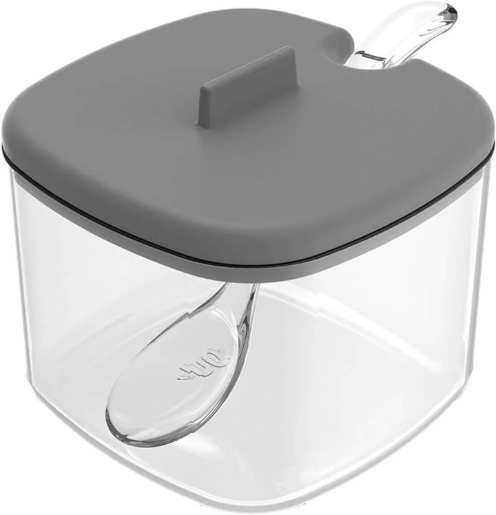 Açucareiro Com Tampa E Colher Para Servir Porta Açúcar Cozinha Chumbo