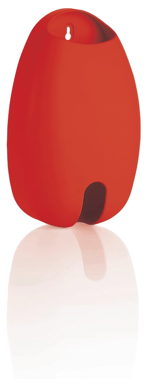 Dispenser Para Sacolas Plástica Puxa Saco Plástico de Parede Vermelho