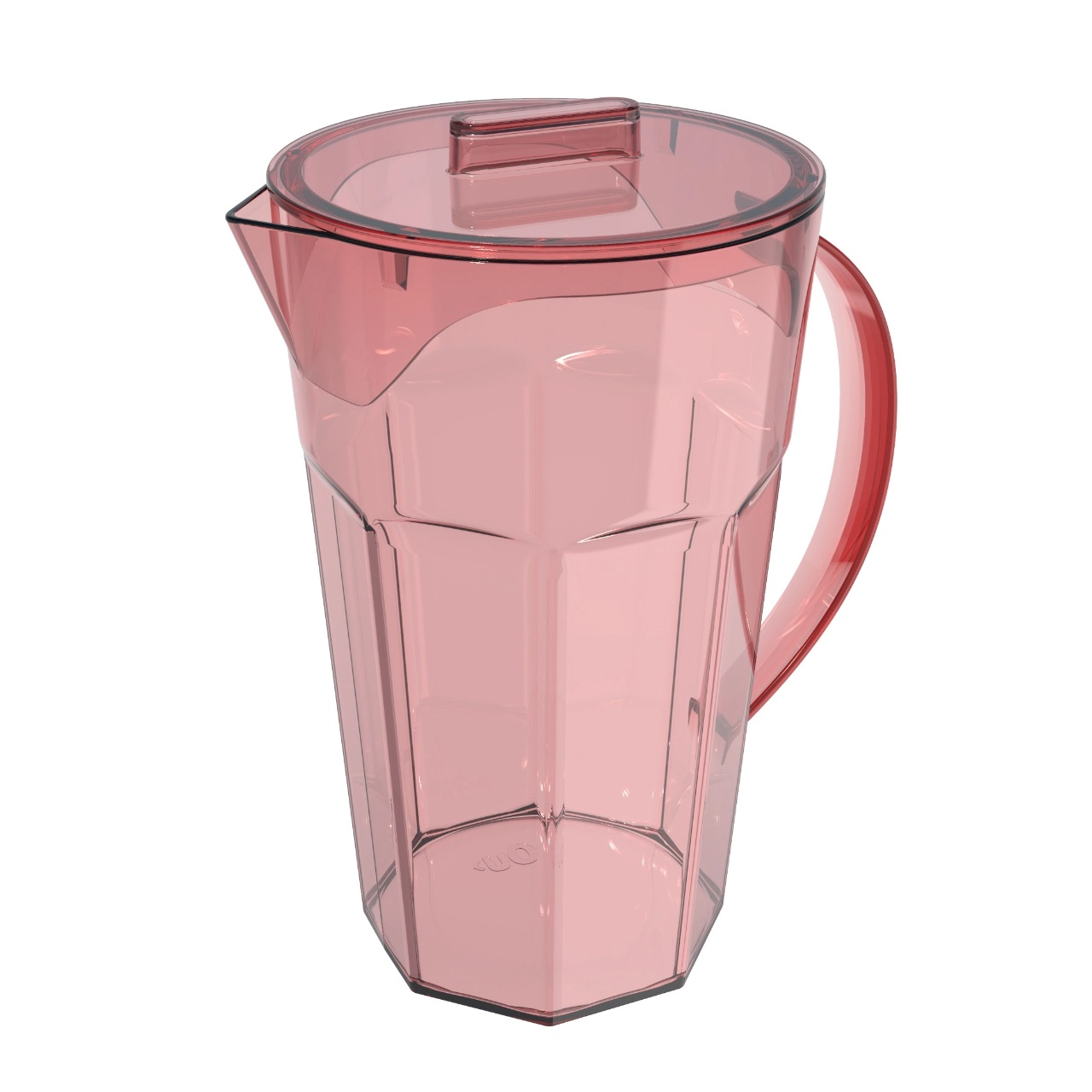 Jarra De Suco Com Tampa 1,8 Litros Jarra De Água Bico Dosador Rosa Quartzo