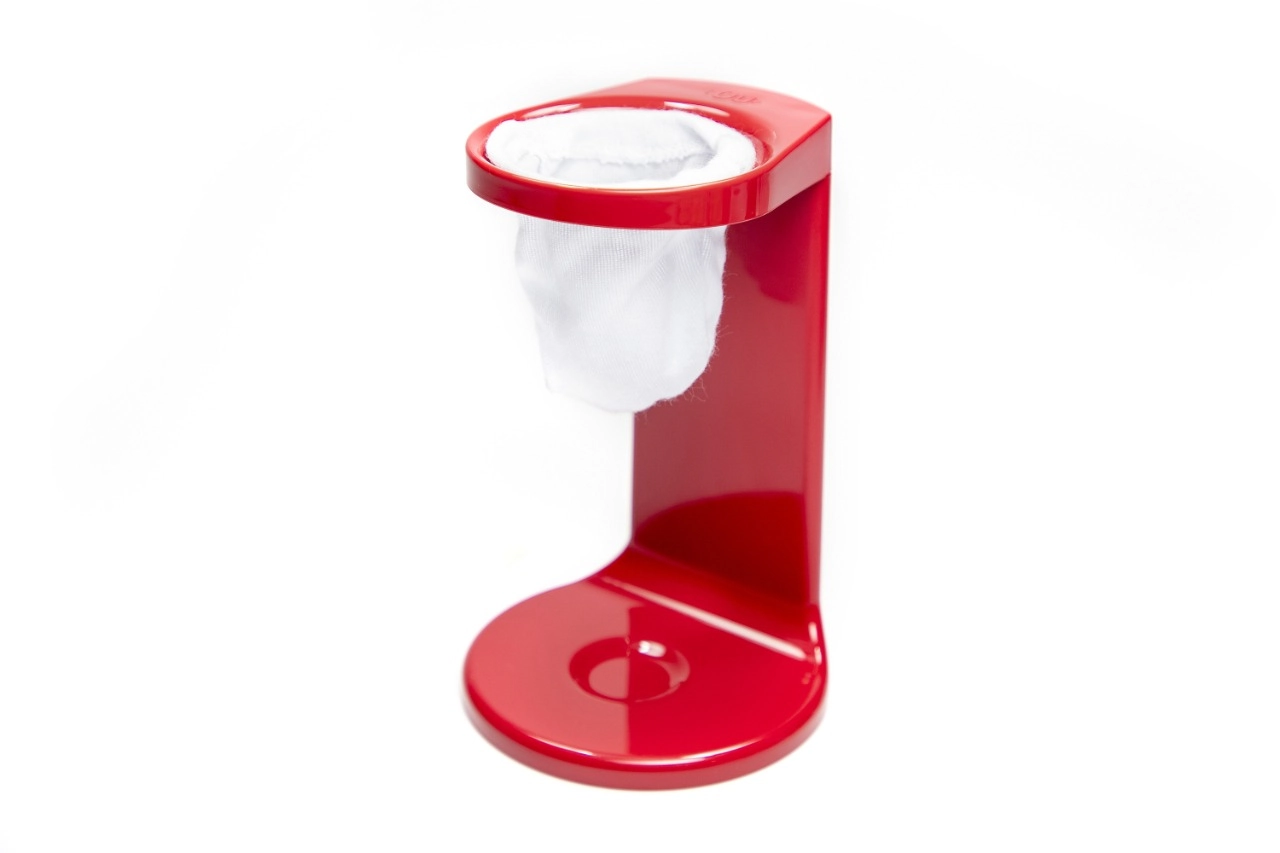 Passador De Café Individual Mini Coador De Café De Pano 17cm Vermelho