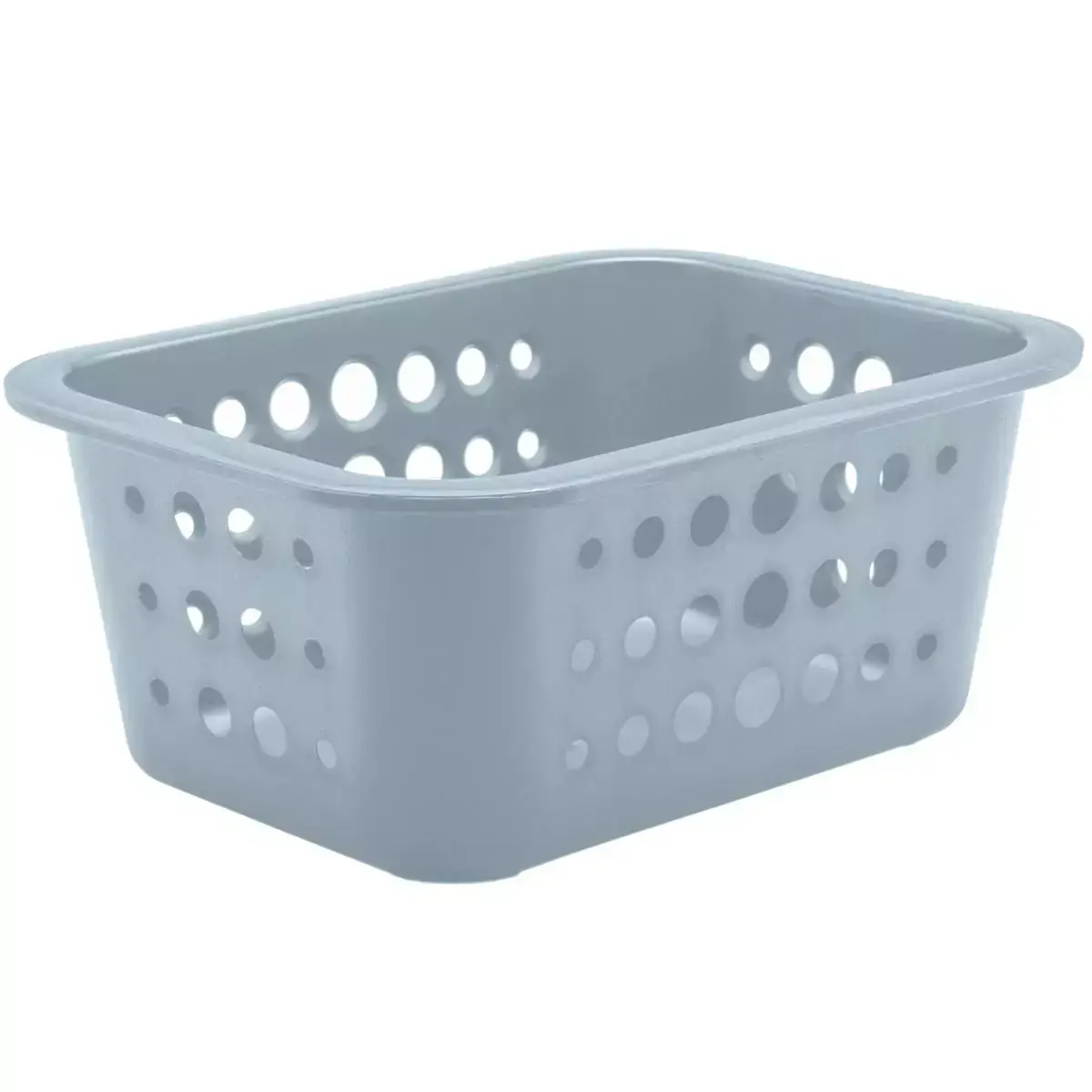 Caixa Organizadora Organize Bancada Cesto De Plástico 1,5l Azul Glacial