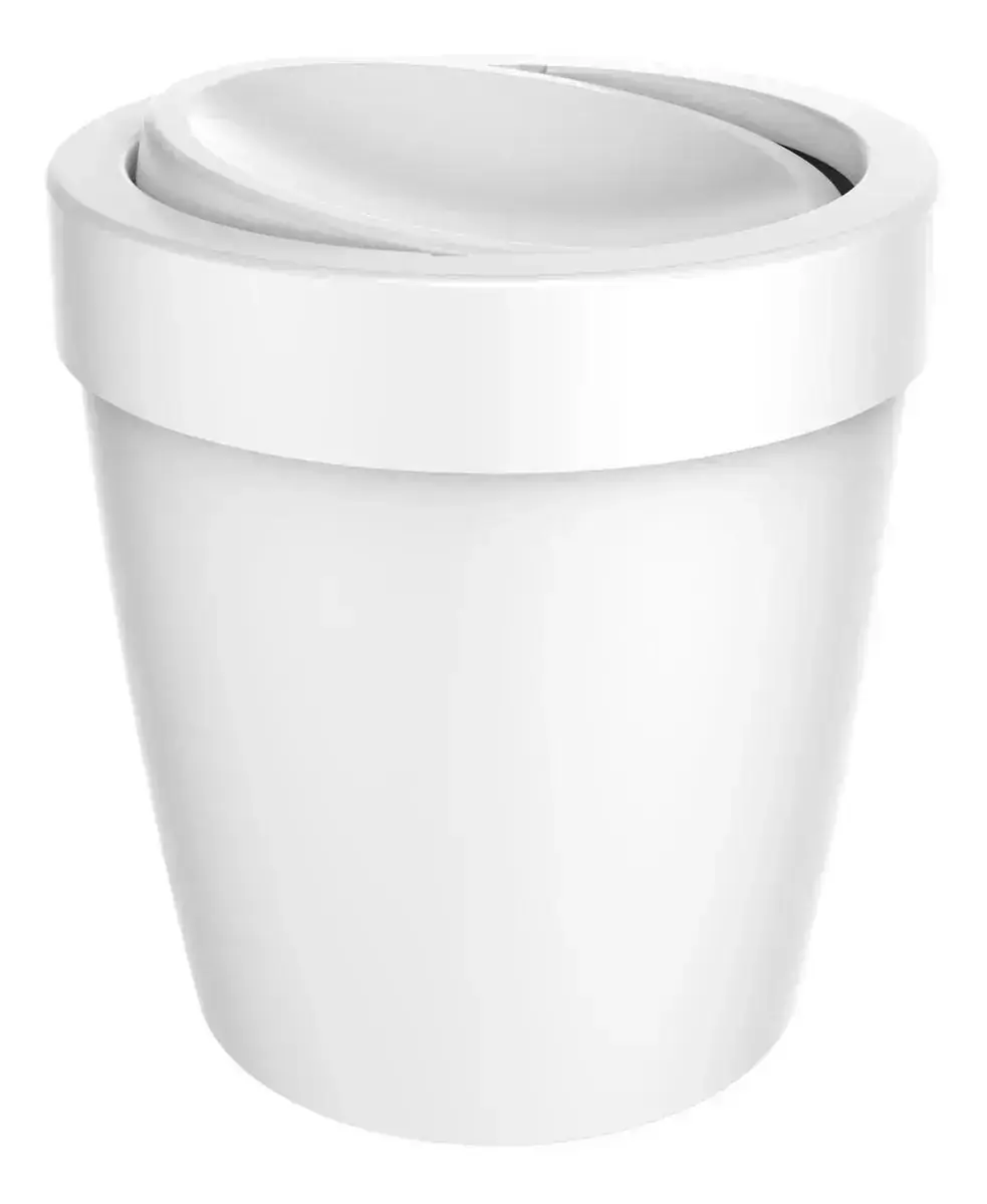 Lixeira Basculante Pequena banheiro ou cozinha Vitra 5 Ltrs
