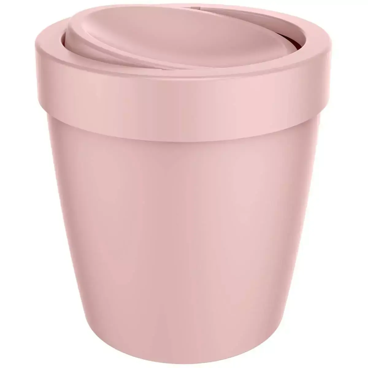 Lixeira Tampa Basculante Vitra 5l Cesto Lixo Banheiro Ou Rosa Quartzo