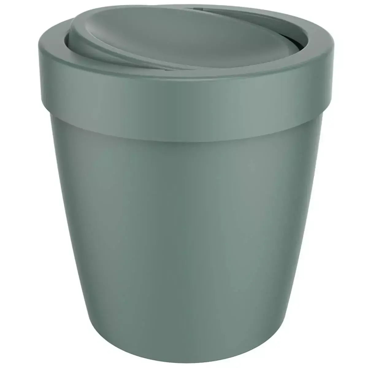Lixeira Tampa Basculante Vitra 5l Cesto Lixo Banheiro Ou Verde Eucalipto