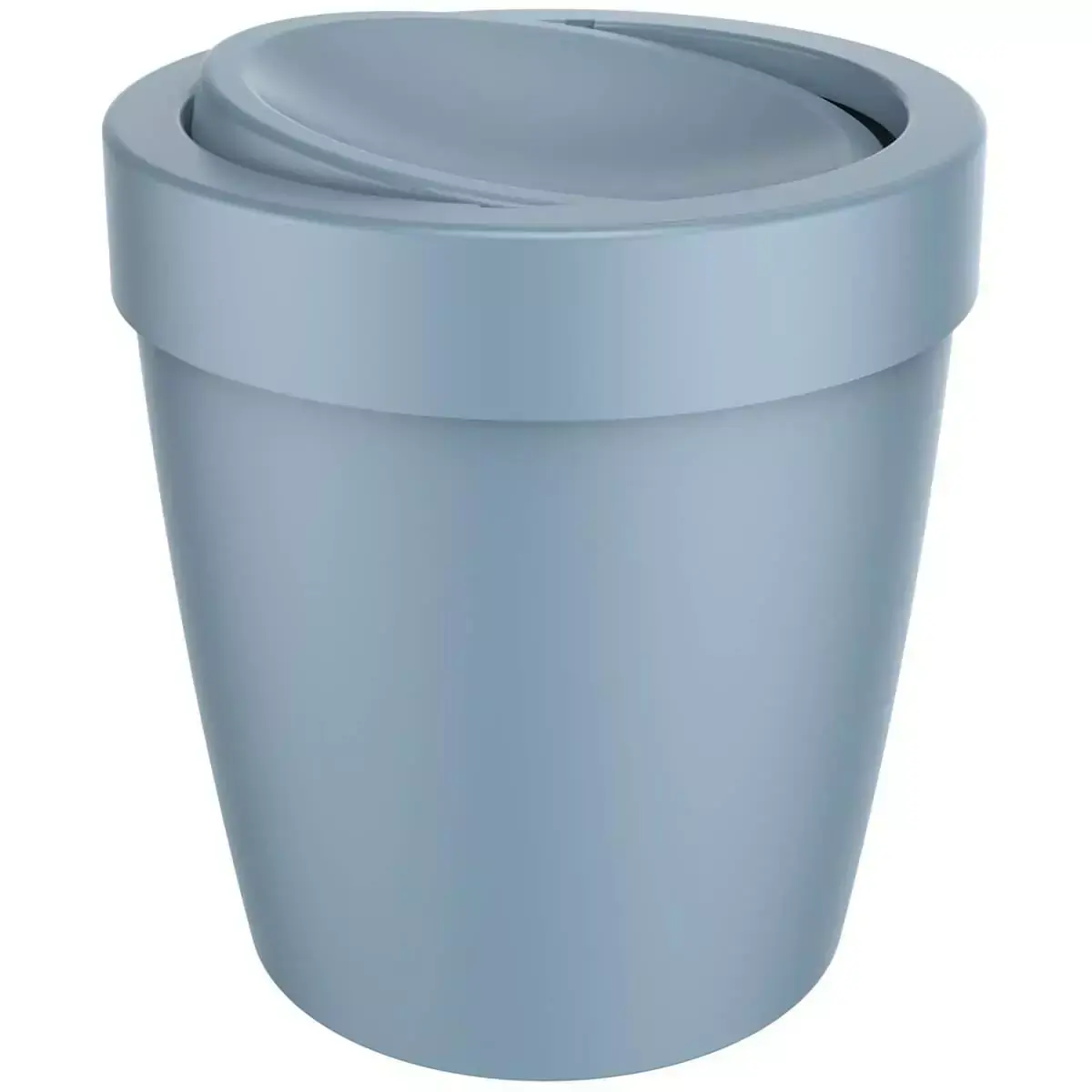 Lixeira Tampa Basculante Vitra 5l Cesto Lixo Banheiro Ou Azul Glacial