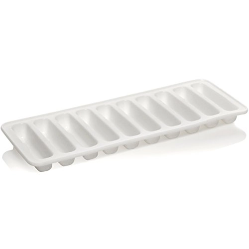 Forma Gelo Silicone Retangular Branco