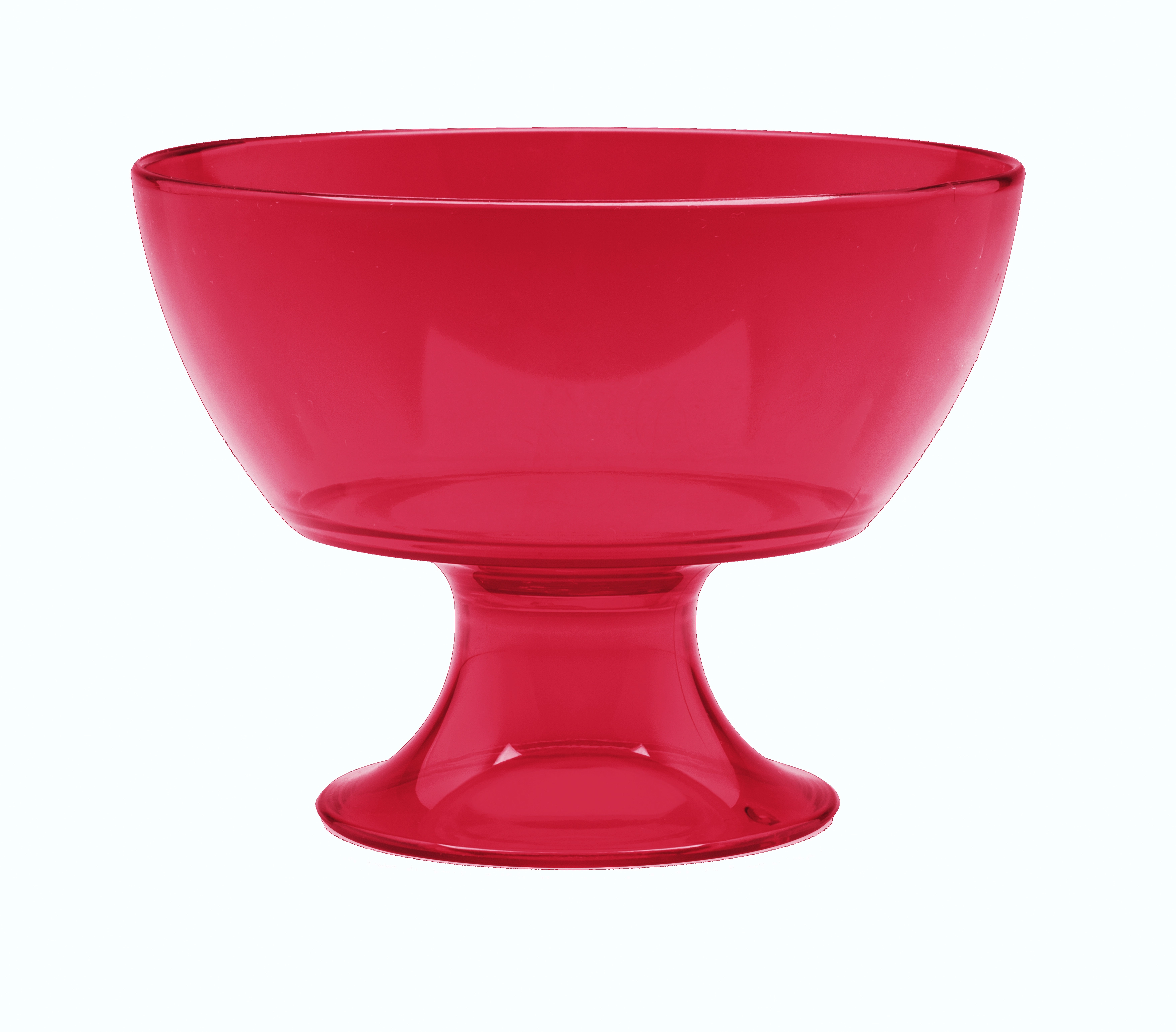 Taca De Sobremesa Luna Cristal 300ml Vermelho Ou