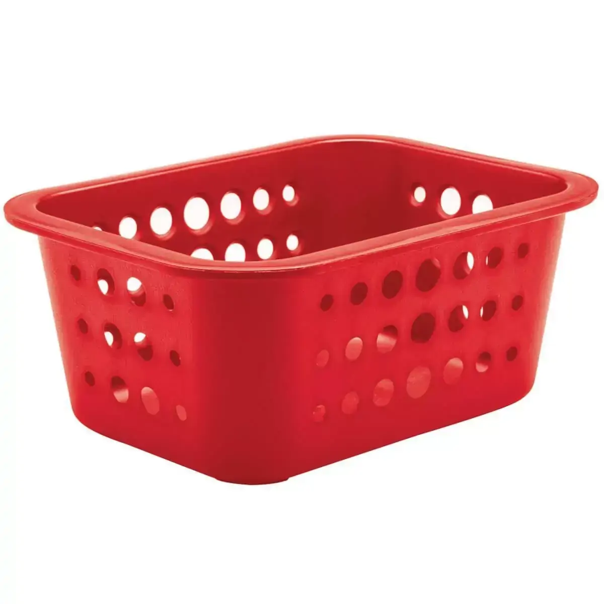 Caixa Organizadora Organize Bancada Cesto De Plástico 1,5l Vermelho