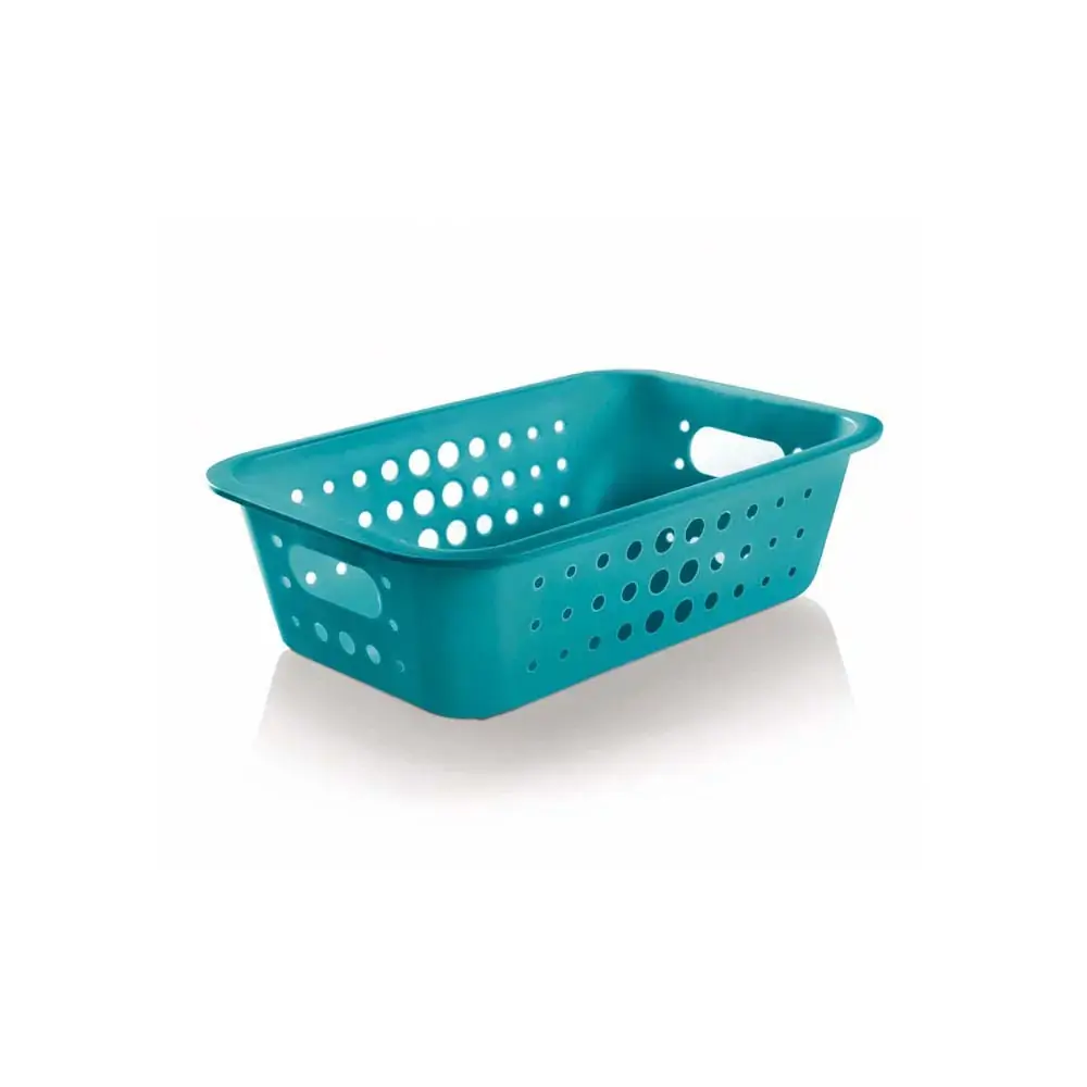 Cesta Organizadora Ou Azul M Baixa 3,3l
