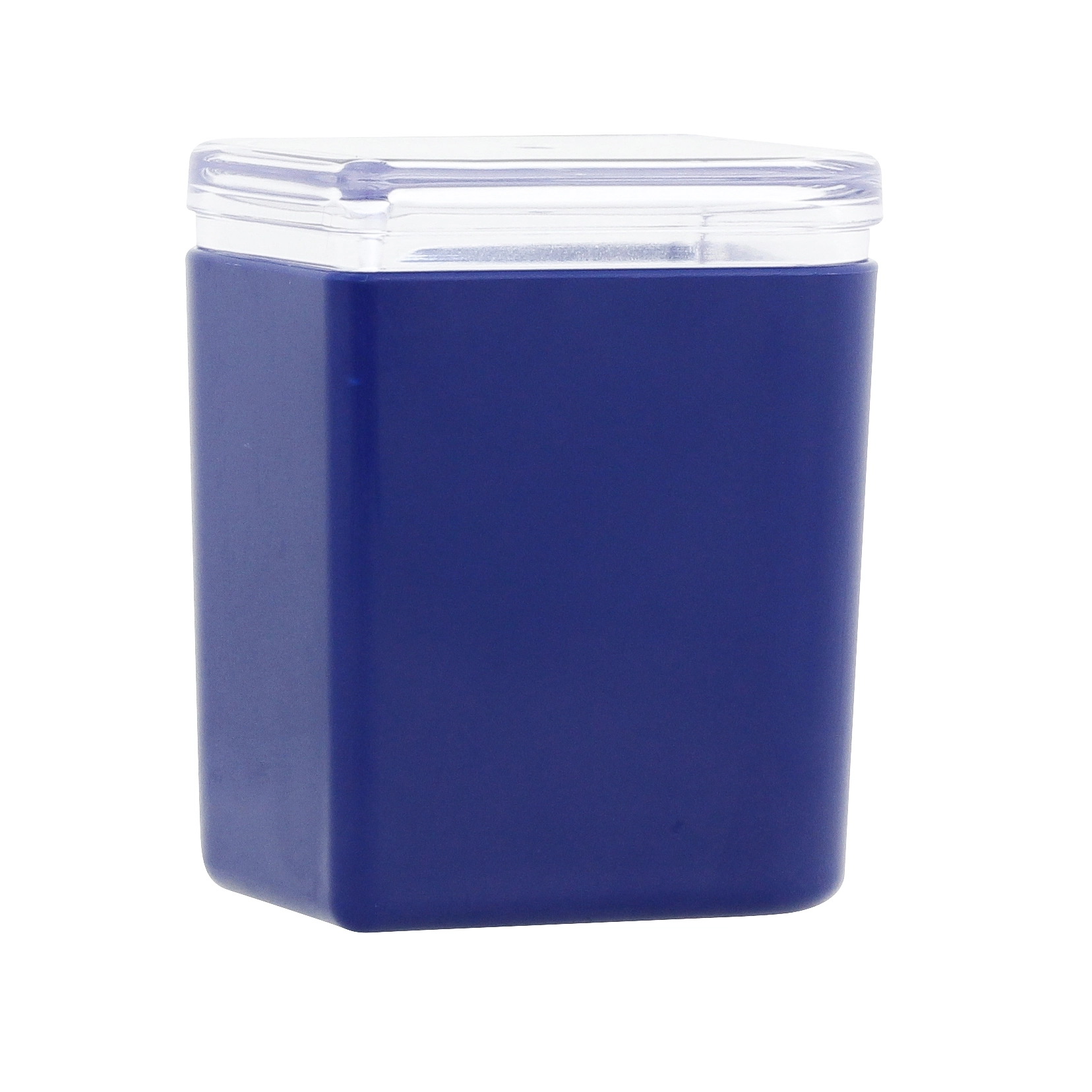 Porta Algodão Azul em Plástico Petala OU