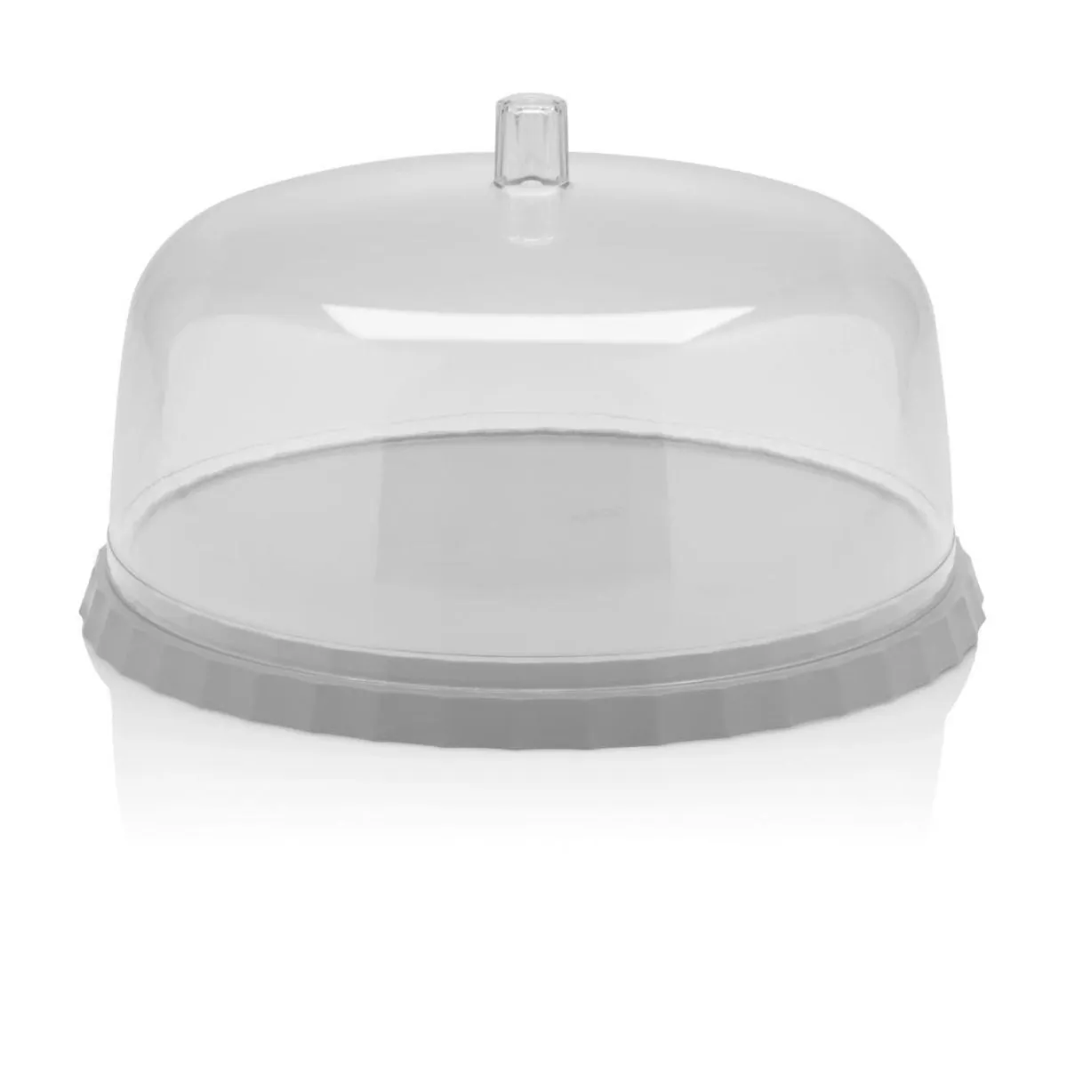 Boleira de Festa Multiuso Mariplast 25 cm Branco com Tampa