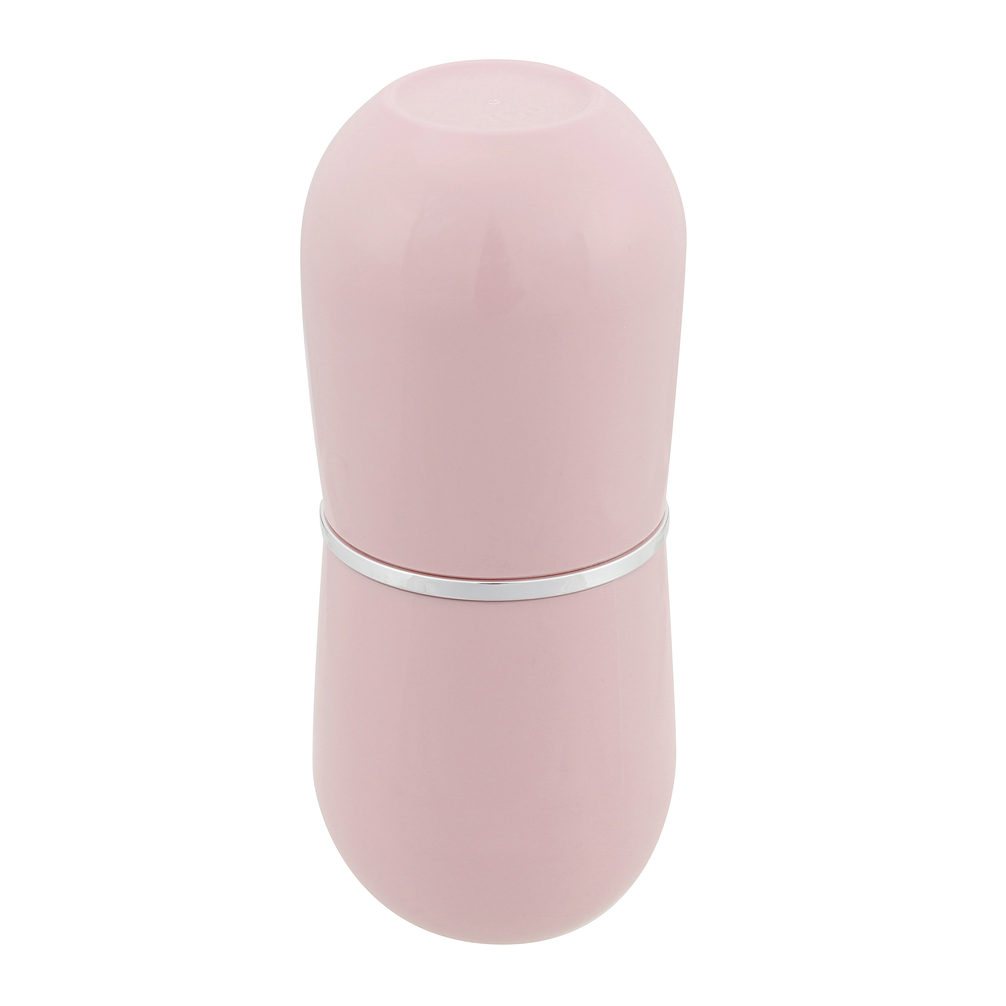 Suporte Porta Escova Creme Dental De Tampa Bancada Banheiro Rosa