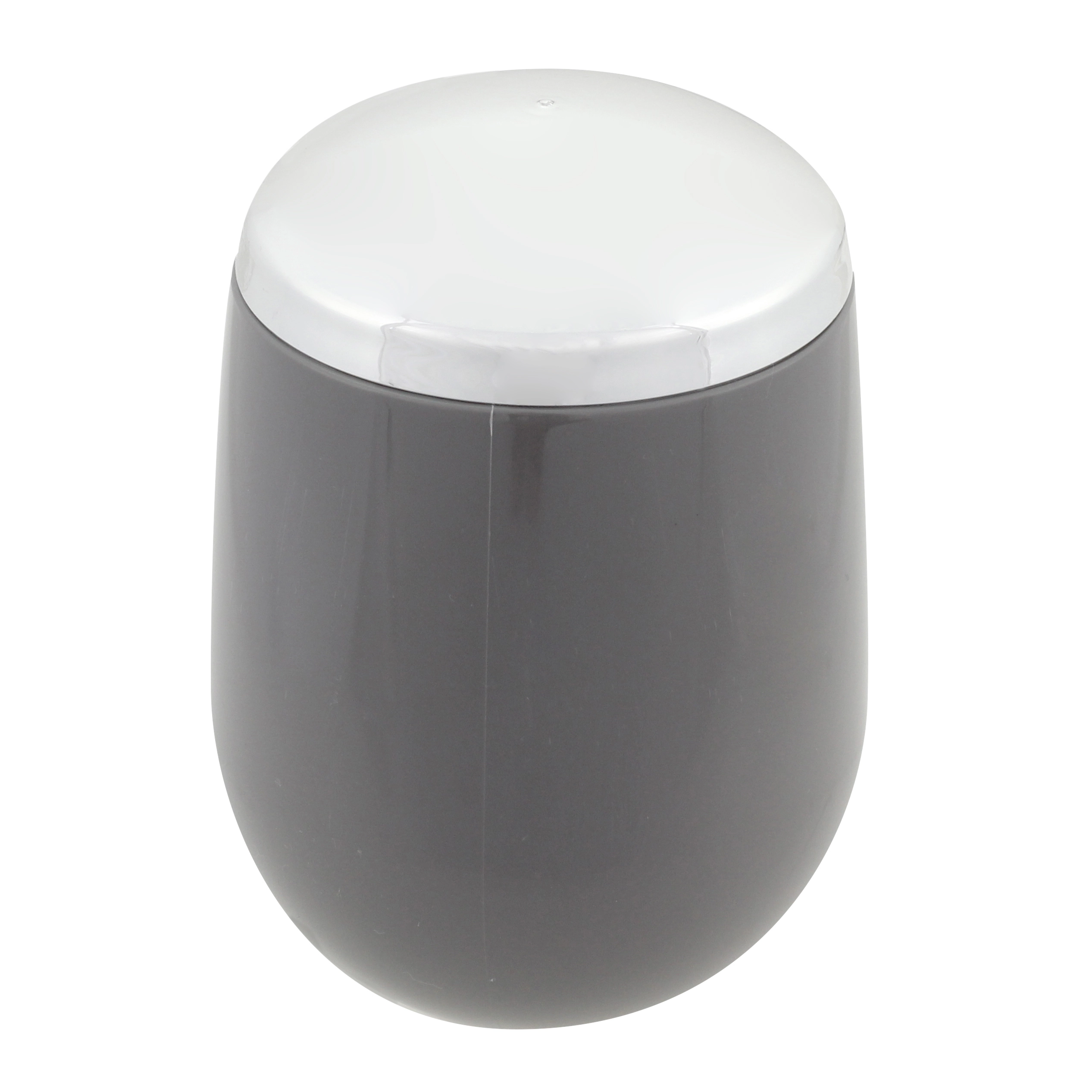 Porta Algodão Cotonete Pote Para Pia Banheiro Bancada Belly Chumbo