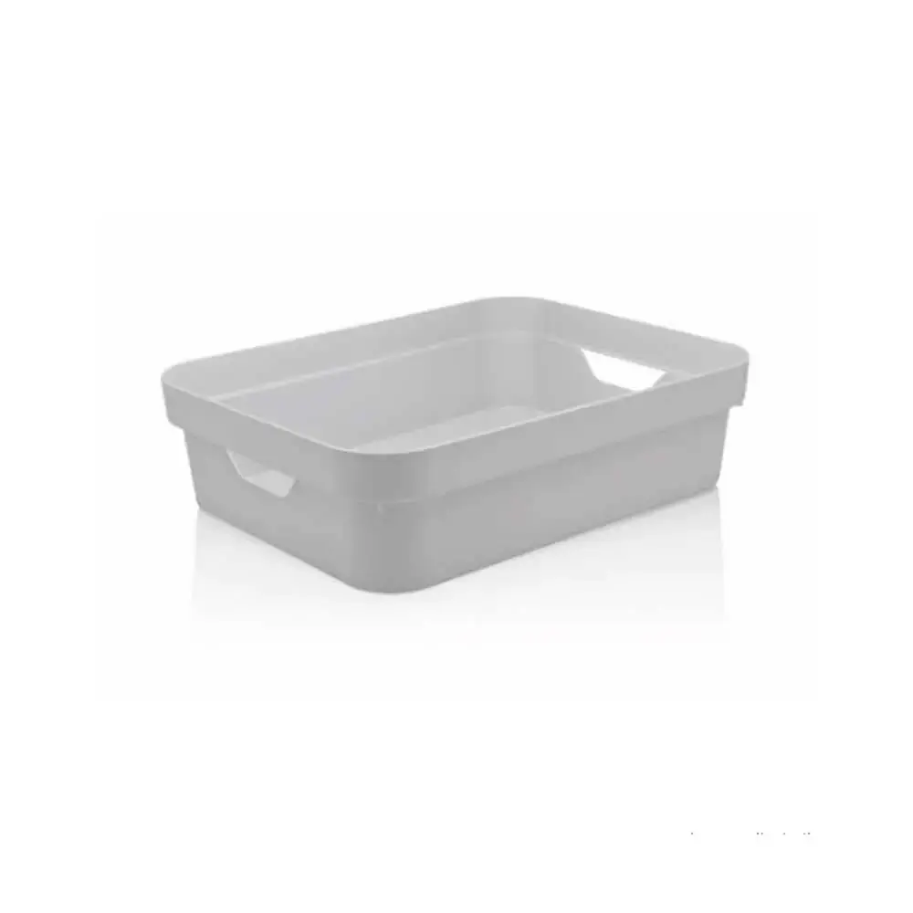 Caixa Organizadora 4,8 Litros Cesto Organizador Brinquedos E Closet Branco