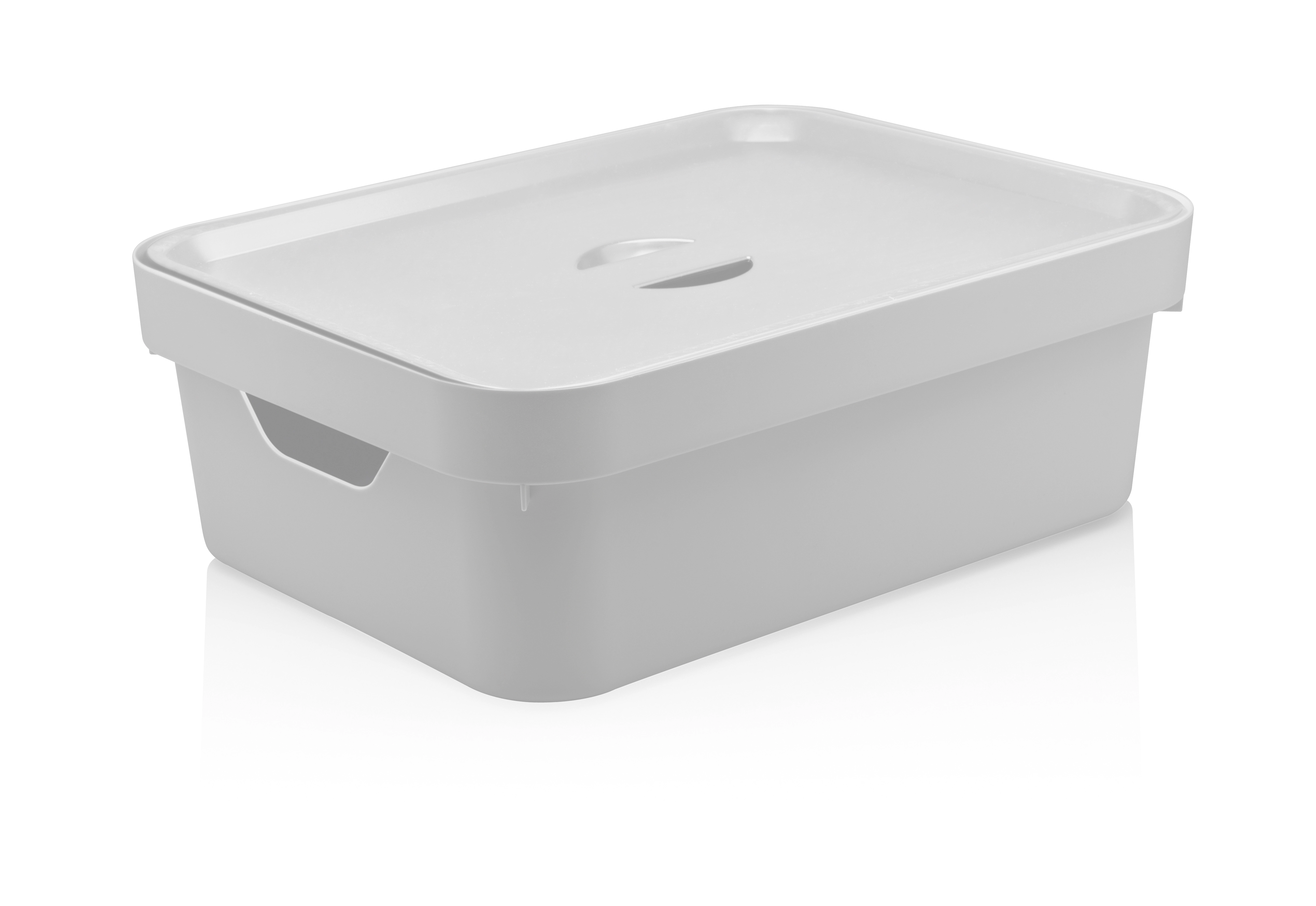 Caixa Organizadora Grande Para Closet 10L Com Tampa Nordi Branco