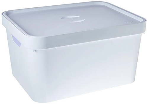 Caixa Organizadora 32L Organizador De Brinquedos Tampa Cube Branco