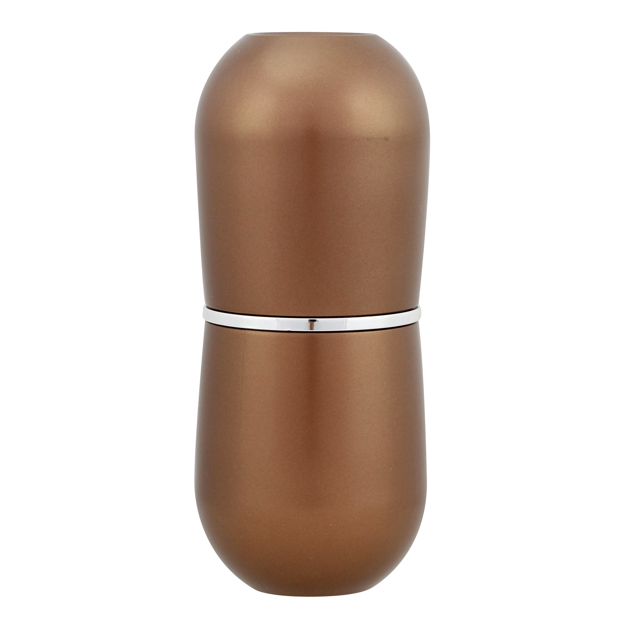 Suporte Porta Escova Creme Dental De Tampa Bancada Banheiro Cobre Fosco