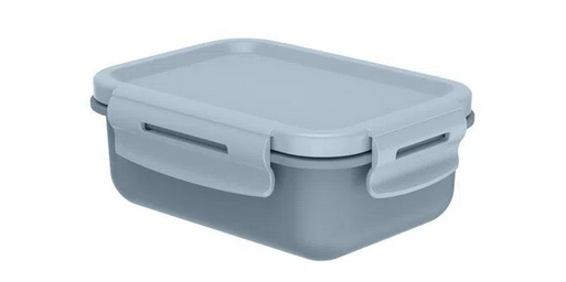 Mini Marmita Pote Alimento Hermetica Bicolor Azul Reforçada