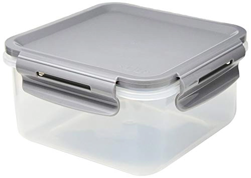 Pote Hermético Tampa Com Travas 800ml Lanche Pequeno Click Chumbo