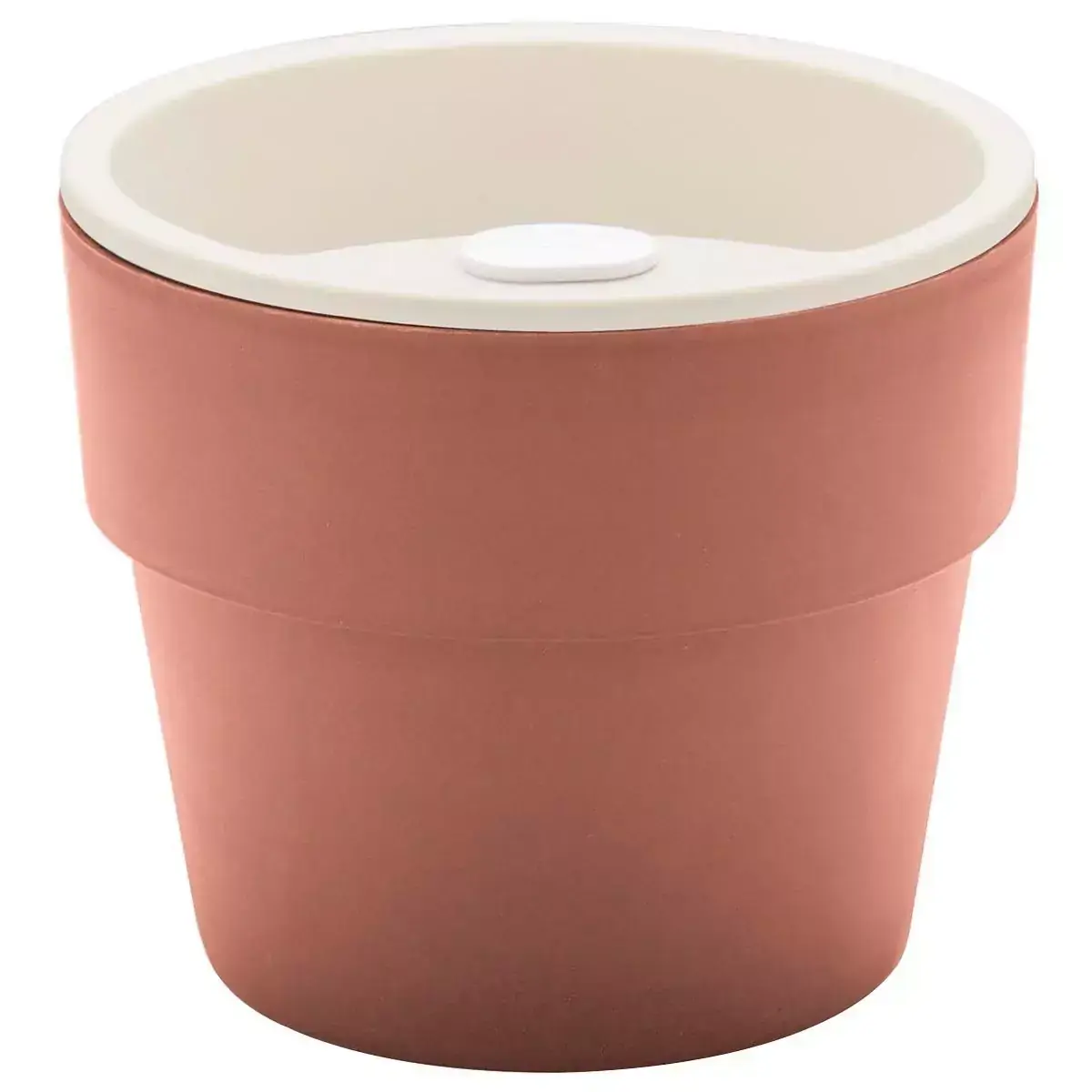 Vaso Auto Irrigável M Horta Vasos Para Plantas Tempero Flores Terracota