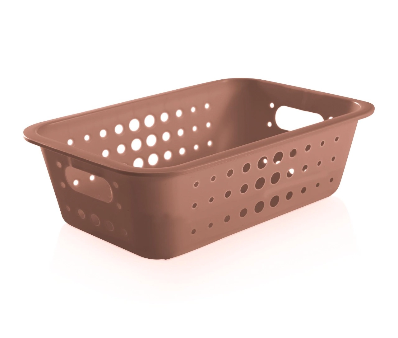 Cesta Organizadora M Baixa Terracota 3,3l Ou