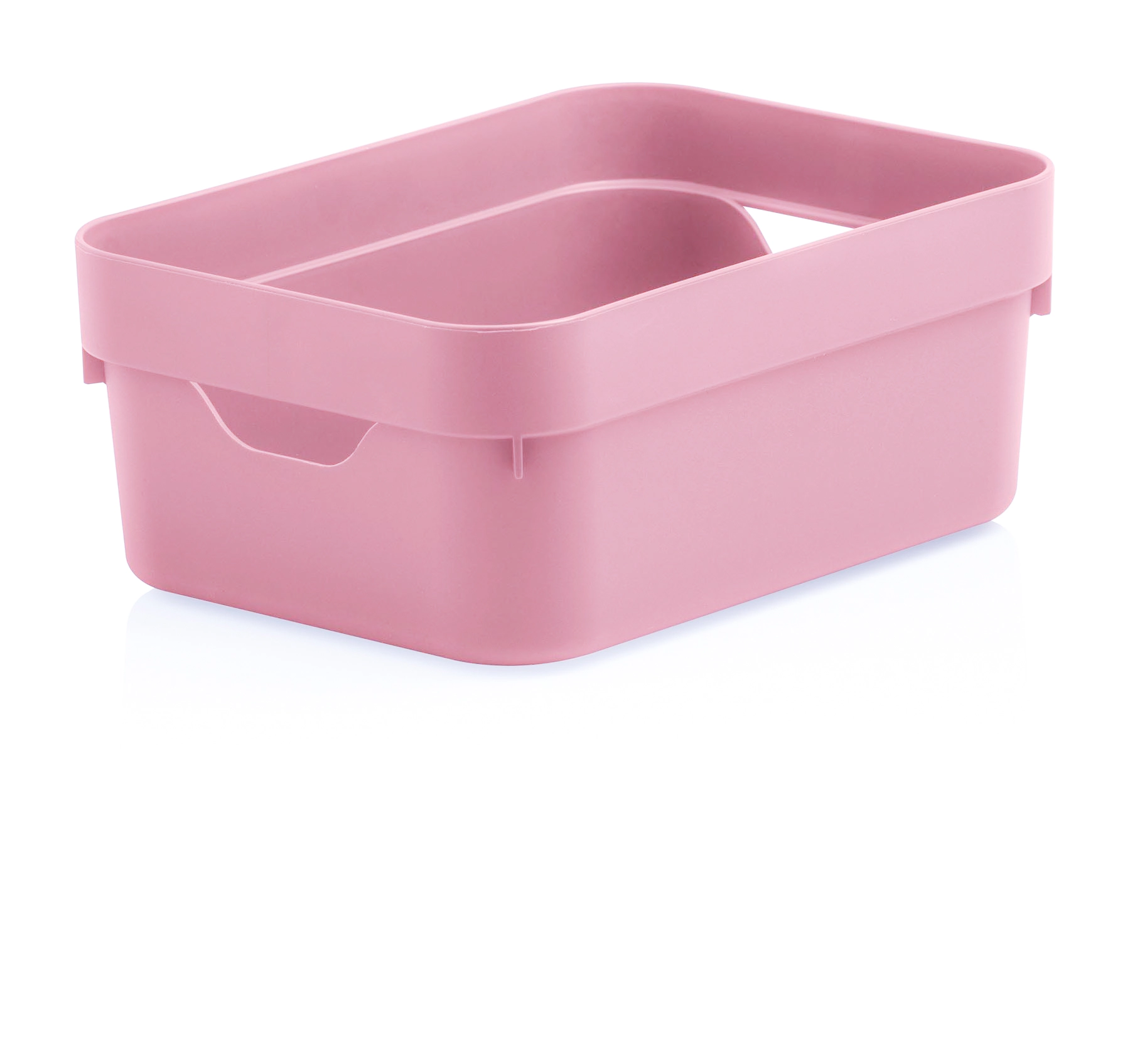 Caixa Organizadora Cesto Organizador 2 Litros Para Closet Brinquedos Rosa Quartzo