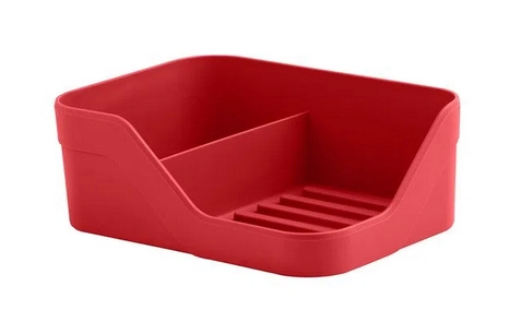 Organizador De Pia Trium Duplo Vermelho Op505vmf Martiplast