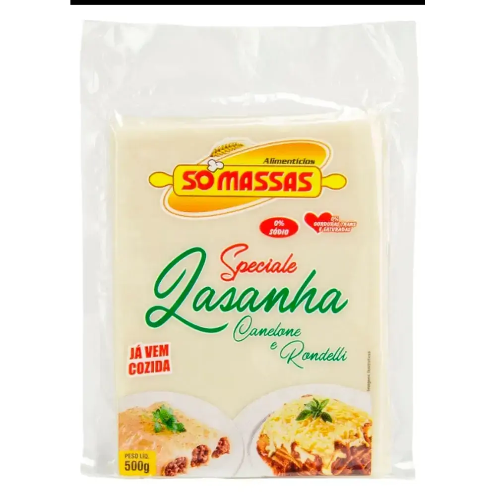 Massa Lasanha So Massas 500g