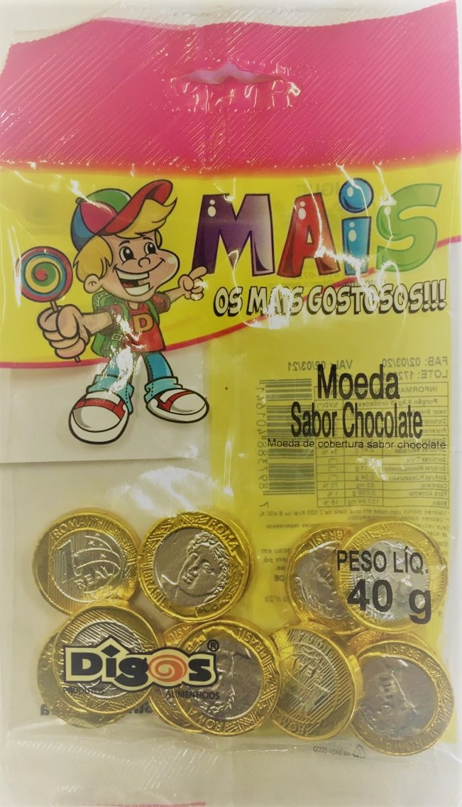 Moeda Sabor Chocolate 40 G