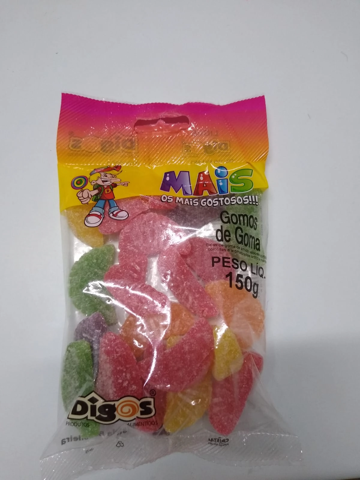Doce Digos Mais Gomos De Goma 150g