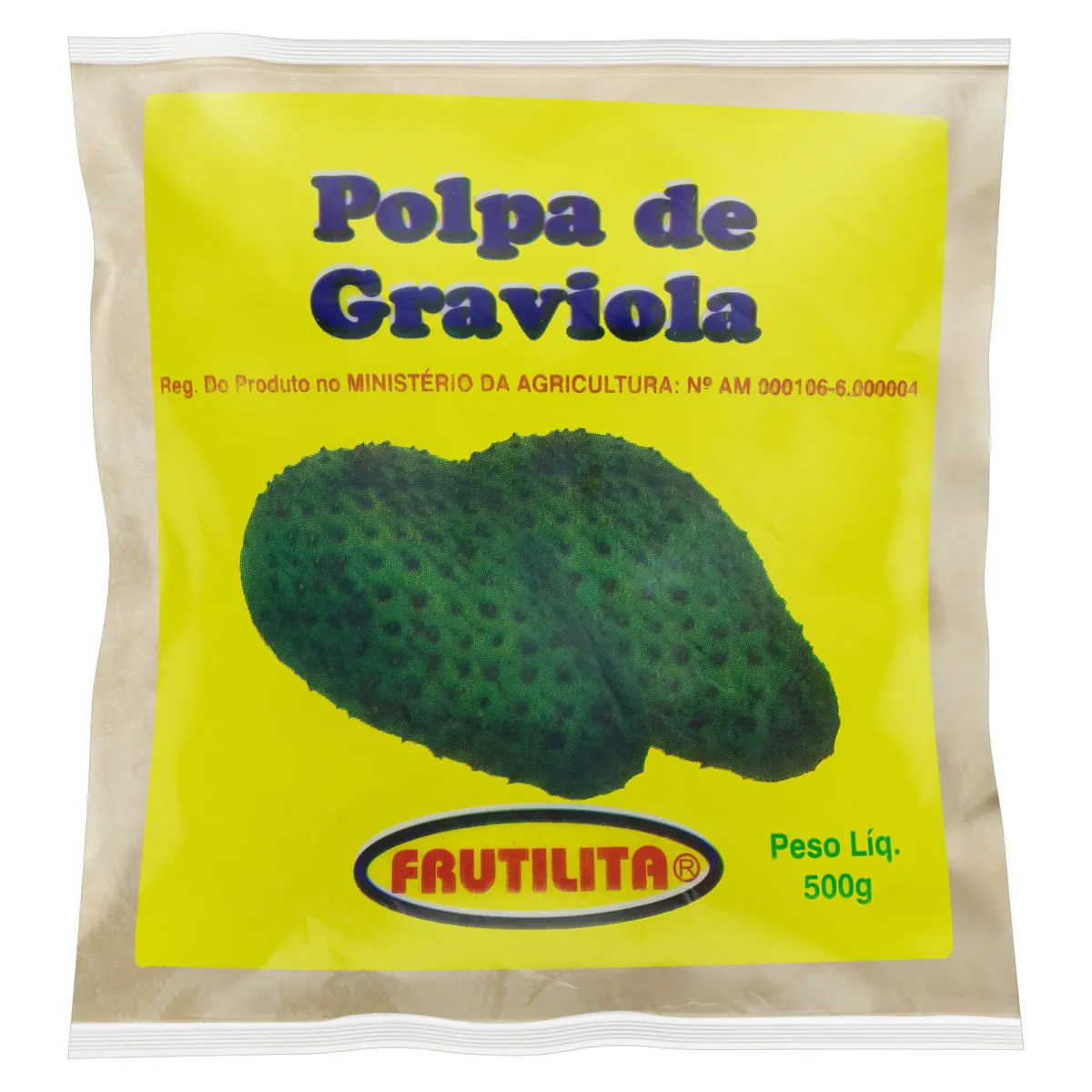 Polpa De Fruta Graviola Frutilita Pacote 500g