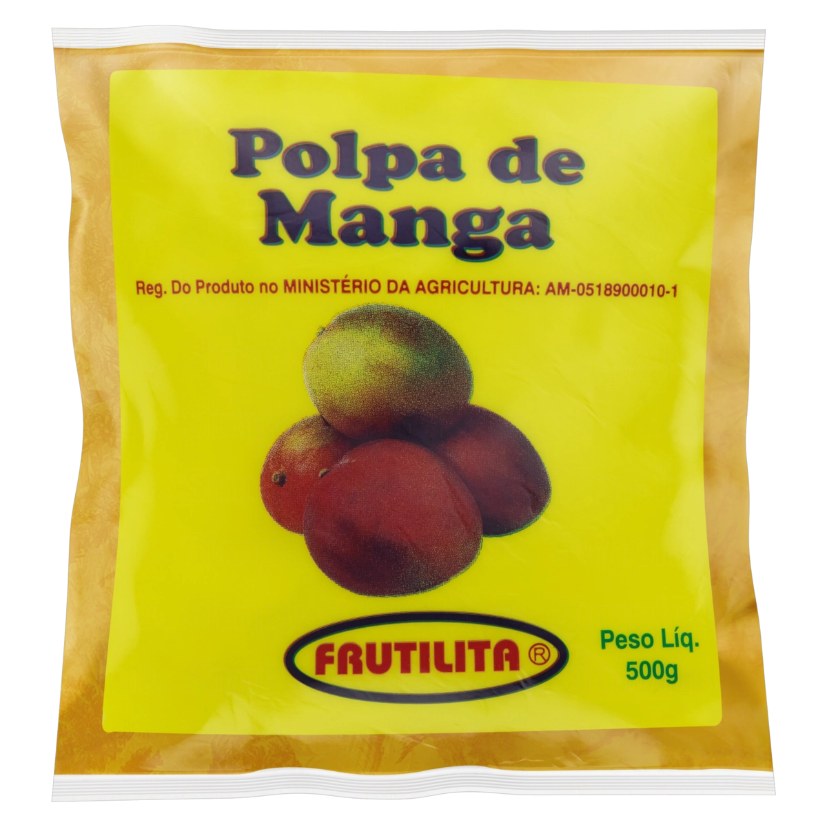 Polpa De Fruta Manga Frutilita Pacote 500g